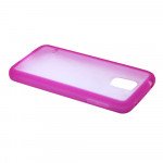 Wholesale Samsung Galaxy S5 SM-G900 Gummy Hybrid Case (HotPink Clear)